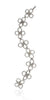 Sterling Silver Unravelling Box Chain Earrings