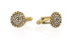 Flower Studs in Sterling Silver and Brass