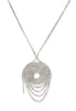 Sterling Silver, Citrine and Garnet Flower Necklace