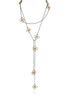Single Clover Necklace in 14k Gold and Silver