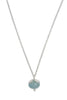 Knotted Sterling Silver and Turquoise Necklace