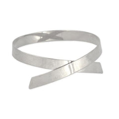 8mm Single Silver Bangle