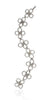 Double Clover Lariat in 14k Gold and Silver