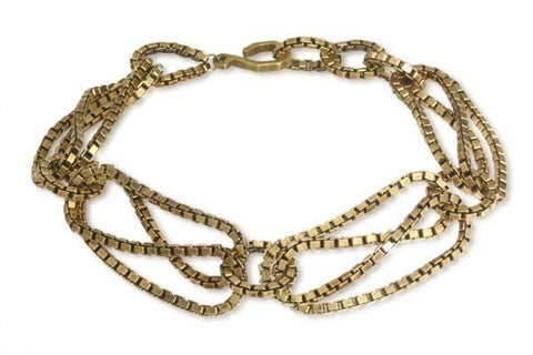 Brass Large Link Choker