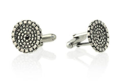 Sterling Silver Spiral Cufflinks
