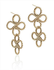 Double Clover Earring in 14k Gold