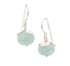 Flower Studs with Prehnite