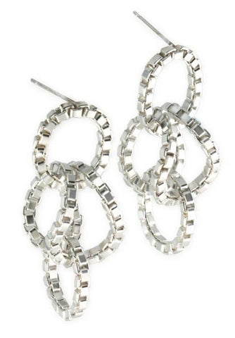 Large Linked Chain Earring