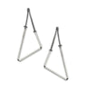 Sterling Silver Unravelling Box Chain Earrings