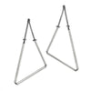 Geometric Earrings in Sterling Silver (Small Triangles)