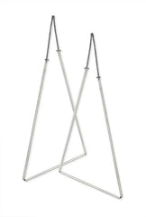 Geometric Earrings in Sterling Silver (Large Triangles)