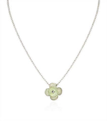 Small Flower Necklace with Prehnite