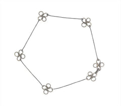 Clover Choker in Sterling Silver