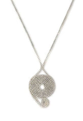 Asymetric Spiral Box Chain Necklace