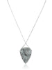 Knotted Sterling Silver and Crystal Quartz Necklace