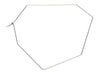 Geometric Necklace in Sterling Silver (19")
