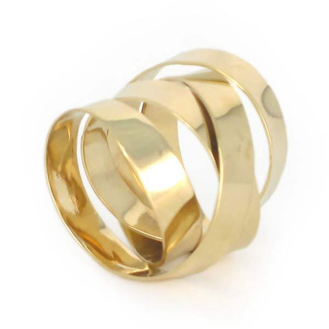 18k Gold Extra Wide Fettucini Ring (5mm)