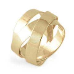 18k Gold Fettucini Ring (5mm)