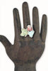 Silver and Prehnite Stackable Flower Ring