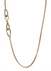 Long Single Strand Brass Necklace with Hook