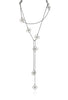 Double Clover Lariat in 14k Gold and Silver