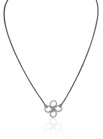 Single Clover Necklace in Sterling Silver