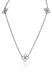 Triple Clover Necklace in Sterling Silver